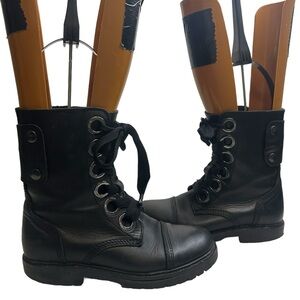 Zadig & Voltaire Joe Black Ankle Zip Combat Military Gothic Punk Boots Fit